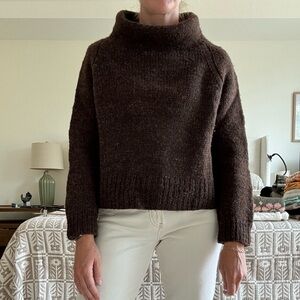 Hand knit 100% wool sweater